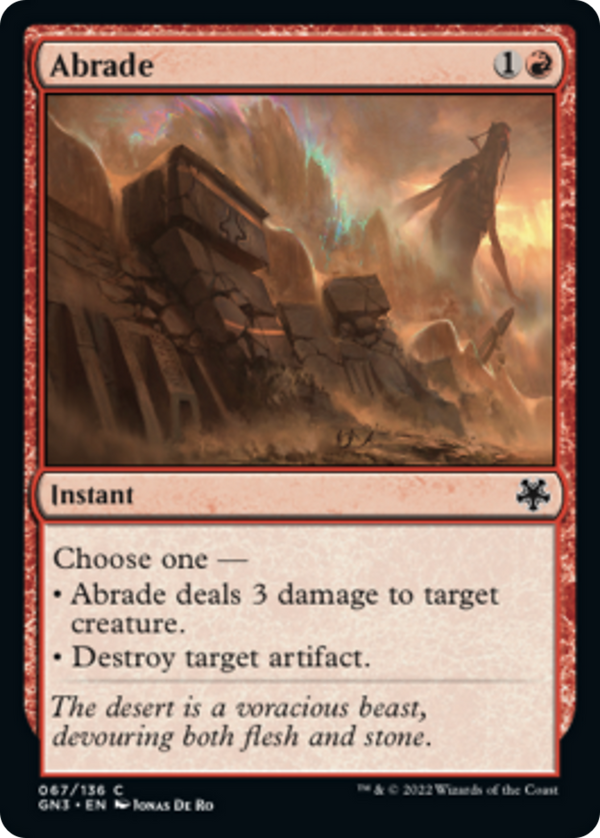 Abrade [Game Night: Free-for-All] - Magic: The Gathering