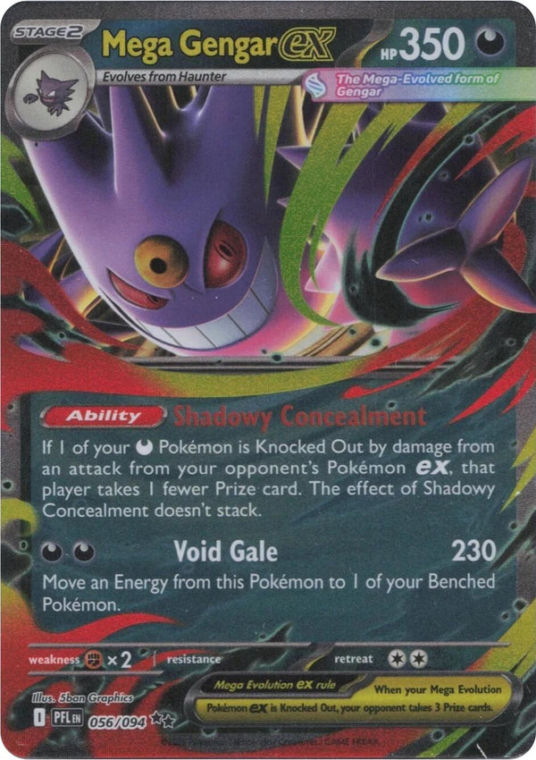 Mega Gengar ex (056/094) [Mega Evolution: Phantasmal Flames] - Pokémon