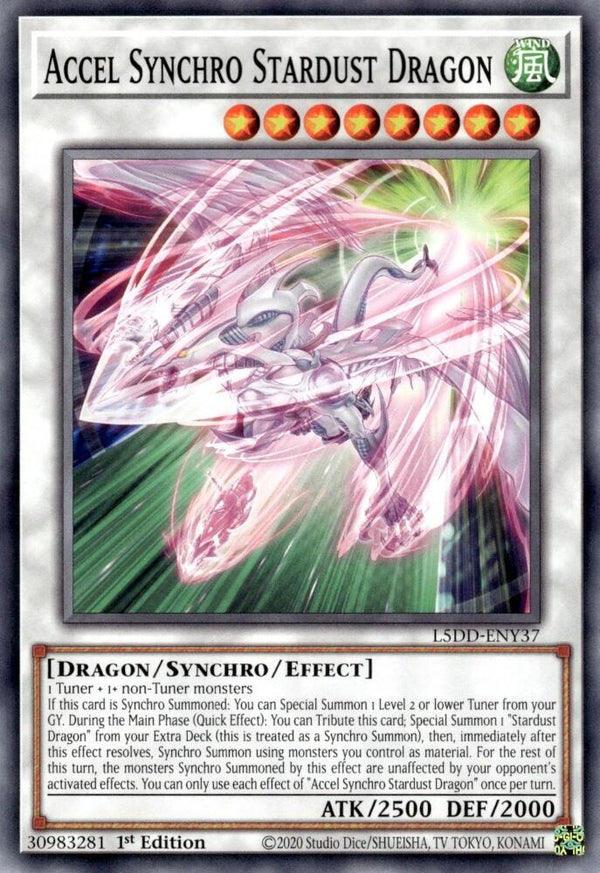 Accel Synchro Stardust Dragon (L5DD-ENY37) [Common] - Yu-Gi-Oh!