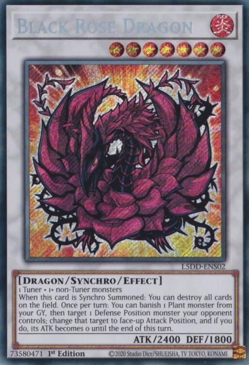 Black Rose Dragon (L5DD-ENS02) [Secret Rare] - Yu-Gi-Oh!