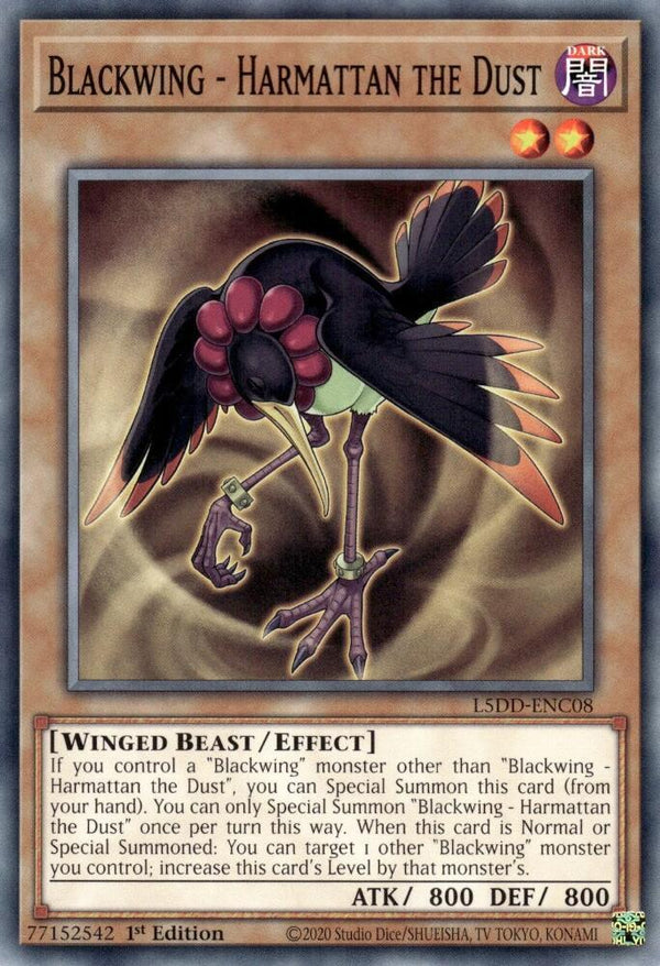 Blackwing - Harmattan the Dust (L5DD-ENC08) [Common] - Yu-Gi-Oh!