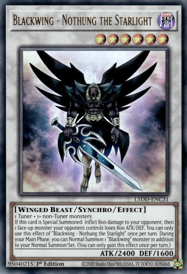 Blackwing - Nothung the Starlight (L5DD-ENC31) [Ultra Rare] - Yu-Gi-Oh!