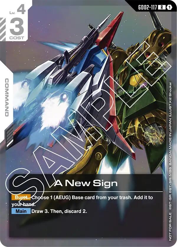 A New Sign (Newtype Challenge 2025 Mission 2) - Gundam Card Game