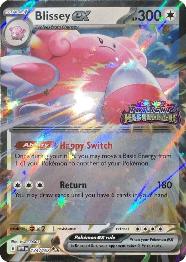 Blissey ex (Twilight Masquerade Stamped) - Pokémon