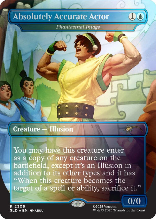 Absolutely Accurate Actor - Phantasmal Image (Rainbow Foil) [Secret Lair Drop Series] - Magic: The Gathering
