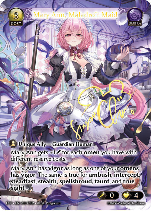 Mary Ann, Maladroit Maid (CSR)