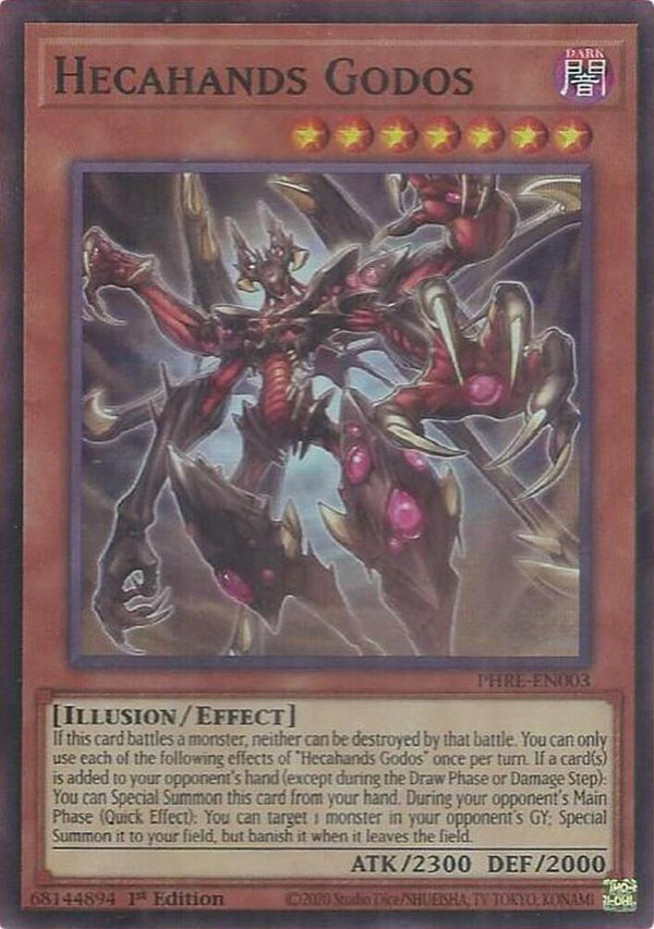Hecahands Godos (Super Rare) (PHRE-EN003) - Yu-Gi-Oh!