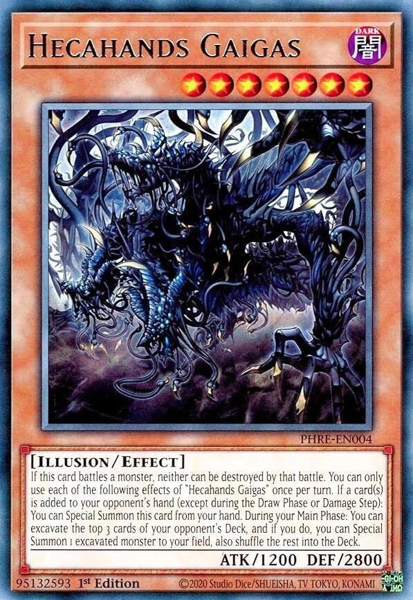Hecahands Gaigas (PHRE-EN004) [Rare] - Yu-Gi-Oh!