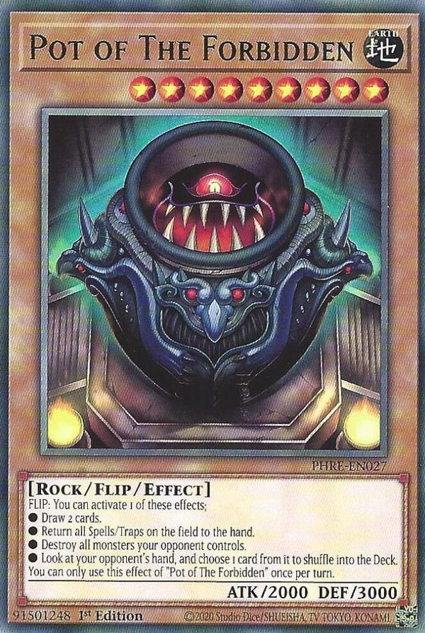 Pot of The Forbidden (PHRE-EN027) [Rare] - Yu-Gi-Oh!