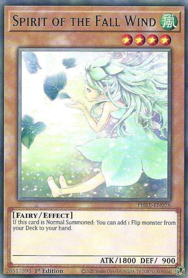 Spirit of the Fall Wind (PHRE-EN028) [Rare] - Yu-Gi-Oh!
