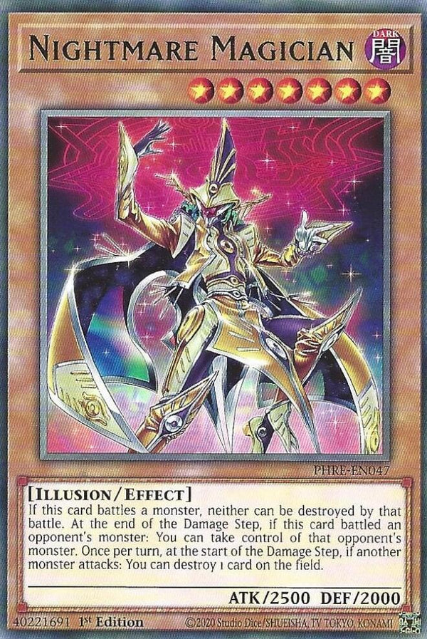 Nightmare Magician (PHRE-EN047) [Rare] - Yu-Gi-Oh!
