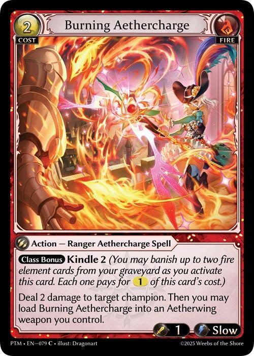 Burning Aethercharge (Curio Foil)