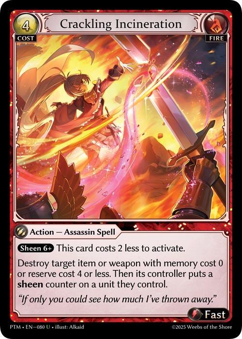 Crackling Incineration (Curio Foil)