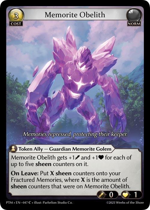 Memorite Obelith (Curio Foil)