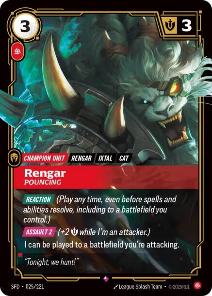 Rengar, Pouncing - Riftbound: League of Legends TCG