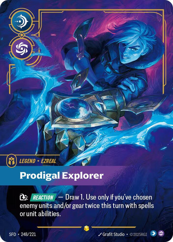 Ezreal, Prodigal Explorer (Overnumbered) - Riftbound: League of Legends TCG