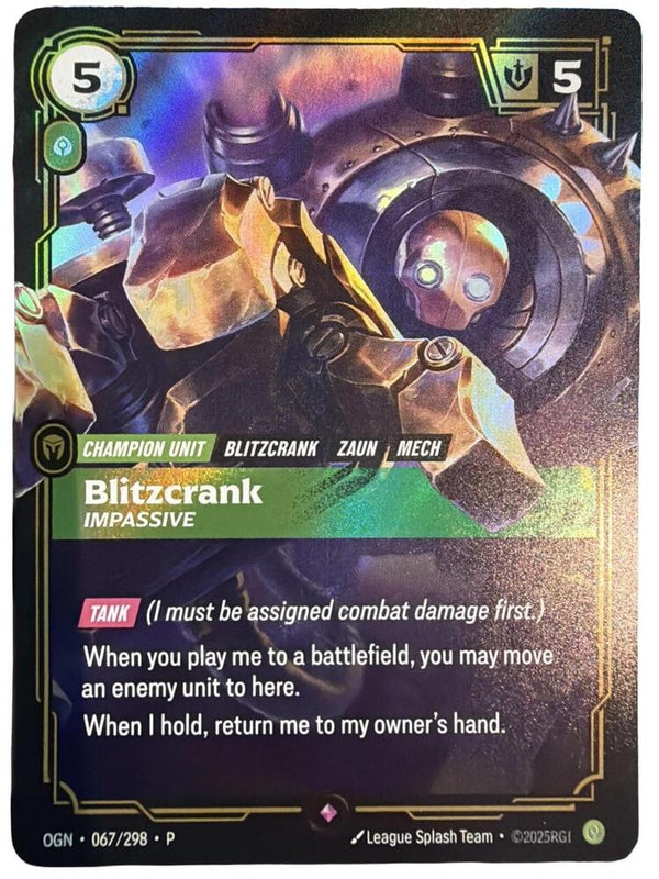 Blitzcrank, Impassive - Riftbound: League of Legends TCG