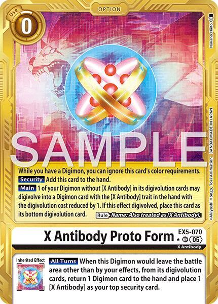 X Antibody Proto Form (Gold Border)