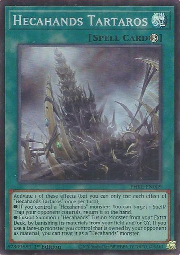 Hecahands Tartaros (Super Rare) (PHRE-EN009) - Yu-Gi-Oh!