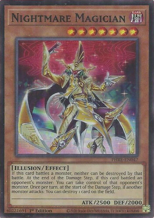 Nightmare Magician (Super Rare) (PHRE-EN047) - Yu-Gi-Oh!