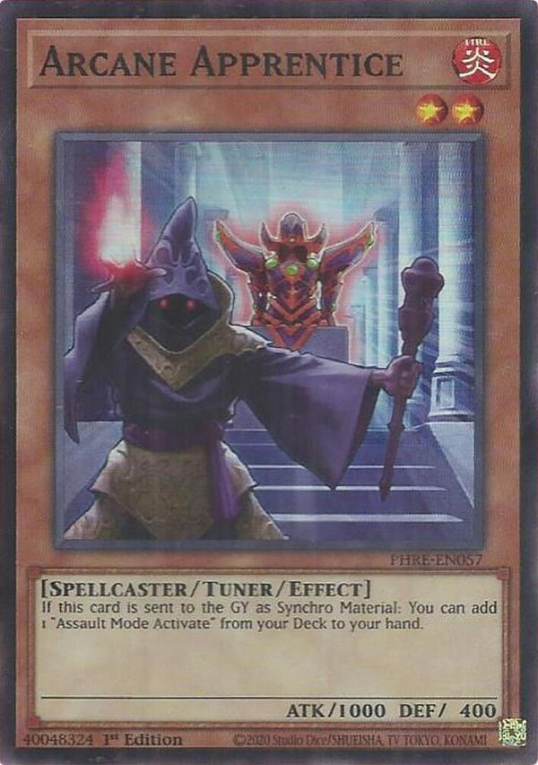 Arcane Apprentice (Super Rare) (PHRE-EN057) - Yu-Gi-Oh!