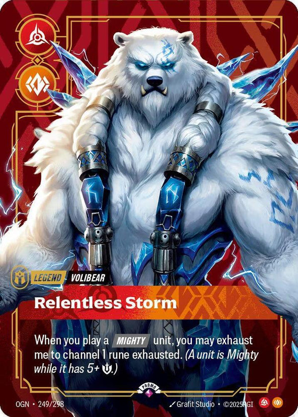 Volibear, Relentless Storm (Metal) (Best Of) - Riftbound: League of Legends TCG