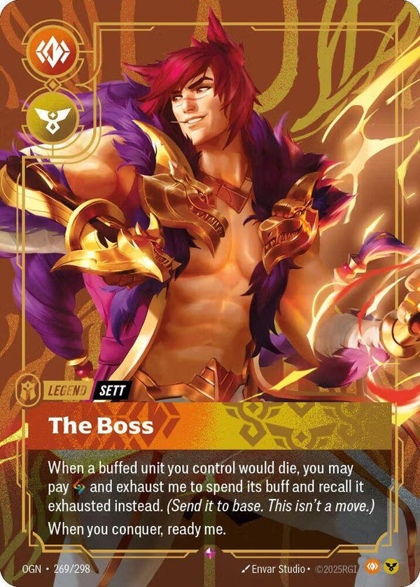 Sett, The Boss (Metal) (Best Of) - Riftbound: League of Legends TCG