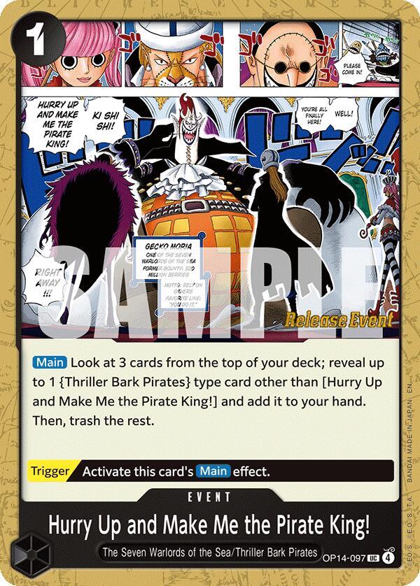 Hurry Up and Make Me the Pirate King!