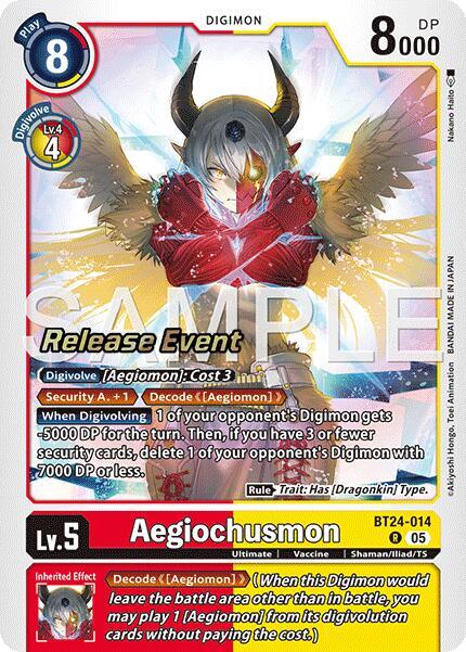 Aegiochusmon - Digimon Card Game