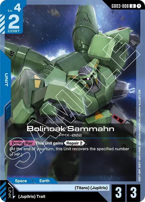 Bolinoak Sammahn - Gundam Card Game