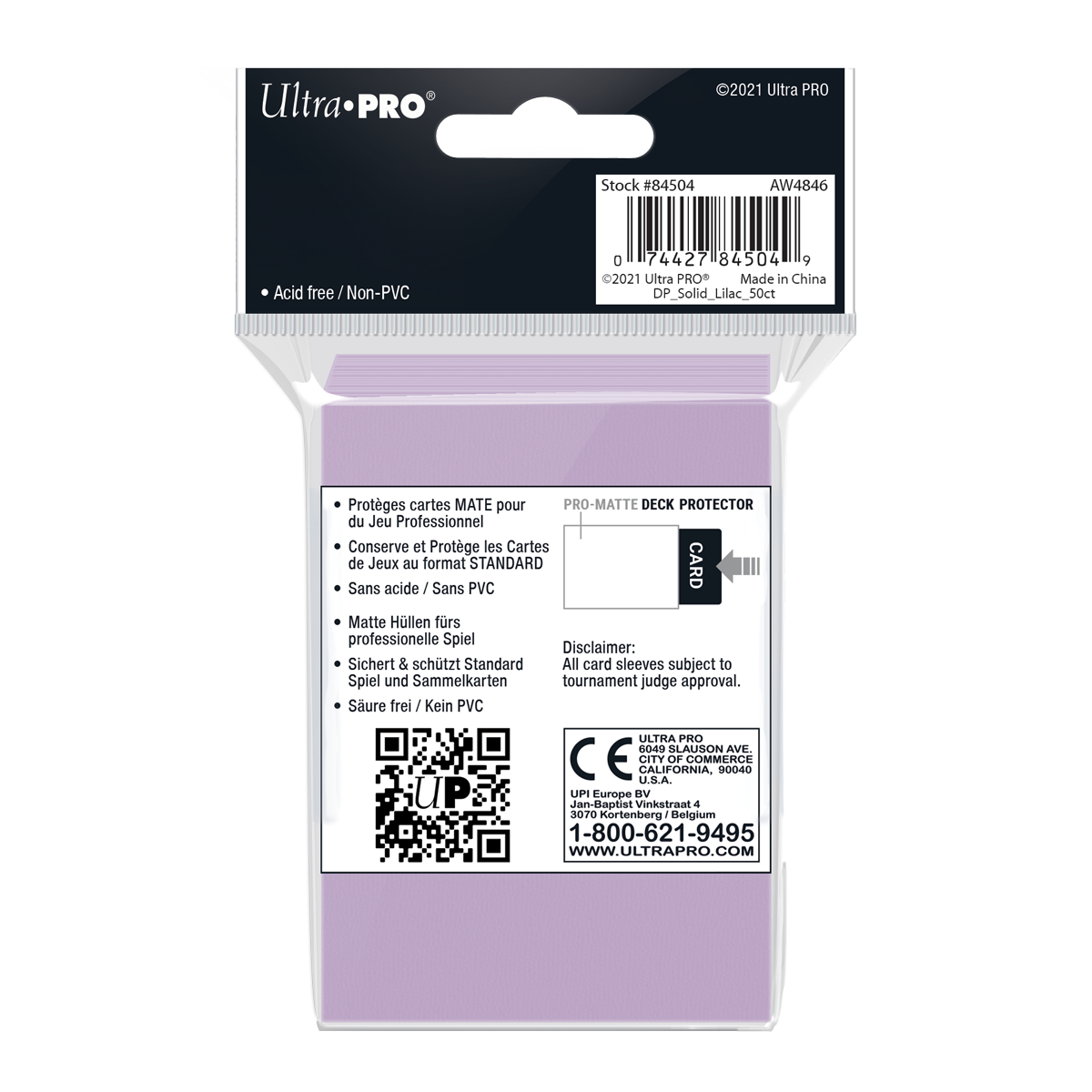 Ultra PRO: Standard 50ct Sleeves - PRO-Matte (Lilac)