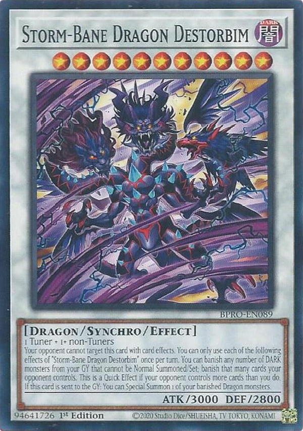 Storm-Bane Dragon Destorbim [BPRO-EN089] Common - Yu-Gi-Oh!