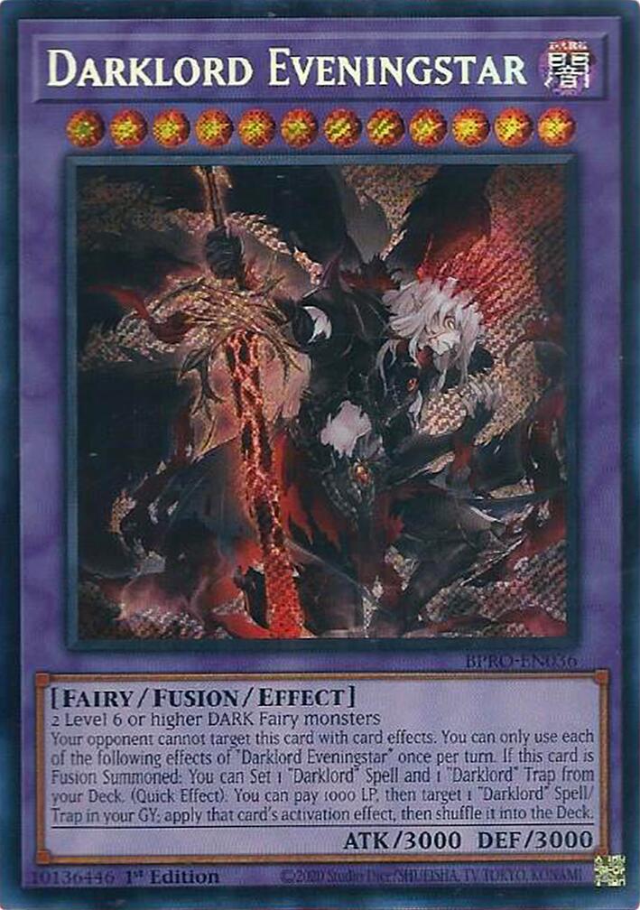 Darklord Eveningstar [BPRO-EN036] Secret Rare