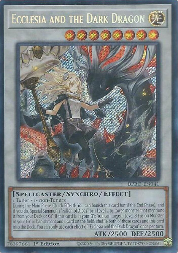 Ecclesia and the Dark Dragon (BPRO-EN041) [Secret Rare] - Yu-Gi-Oh!