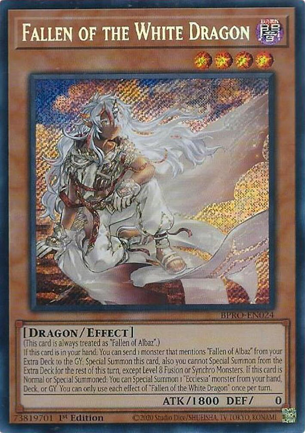 Fallen of the White Dragon [BPRO-EN024] Secret Rare - Yu-Gi-Oh!