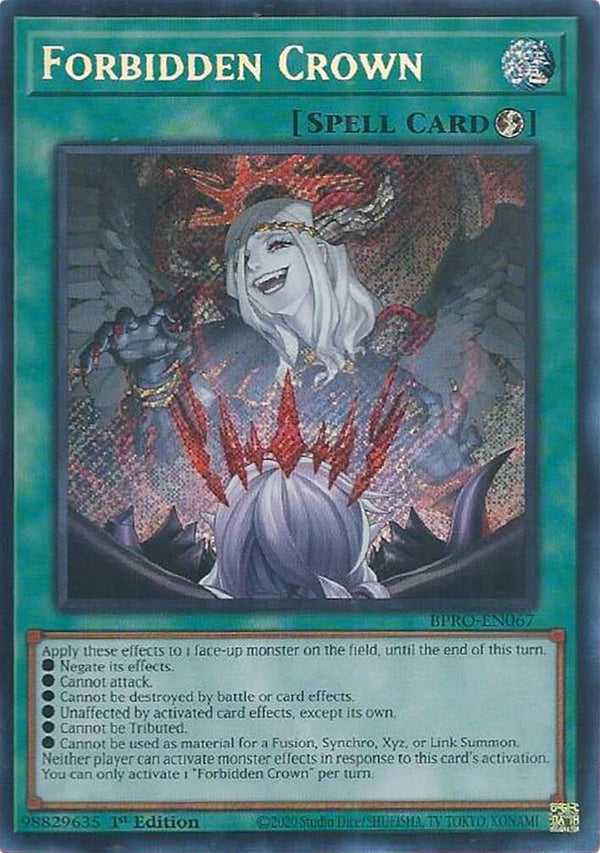 Forbidden Crown [BPRO-EN067] Secret Rare - Yu-Gi-Oh!