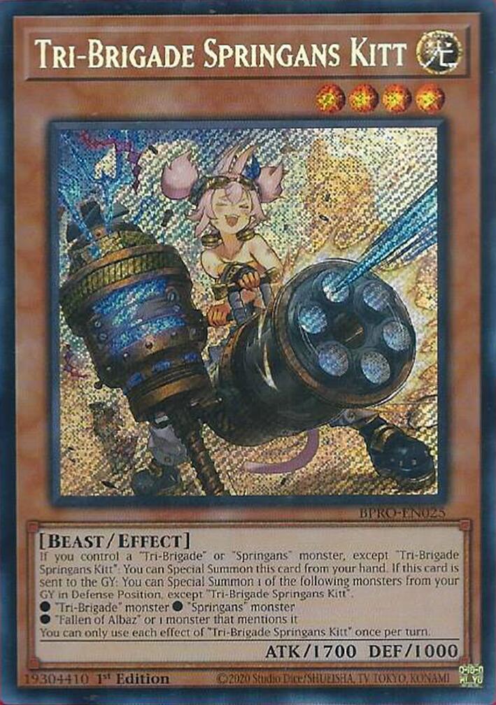 Tri-Brigade Springans Kitt [BPRO-EN025] Secret Rare
