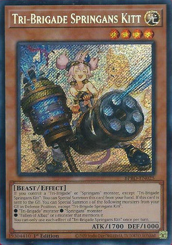 Tri-Brigade Springans Kitt [BPRO-EN025] Secret Rare