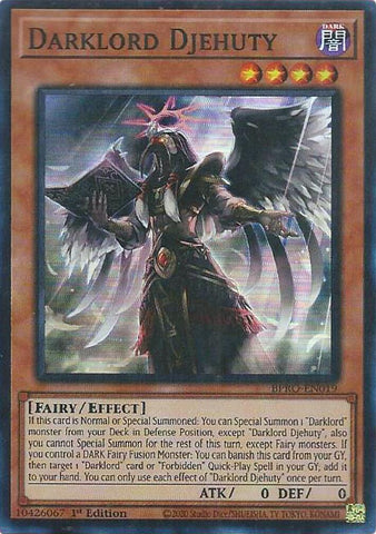 Darklord Djehuty [BPRO-EN019] Super Rare