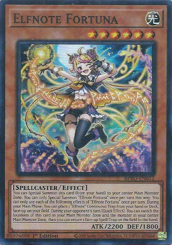 Elfnote Fortuna [BPRO-EN012] Super Rare - Yu-Gi-Oh!