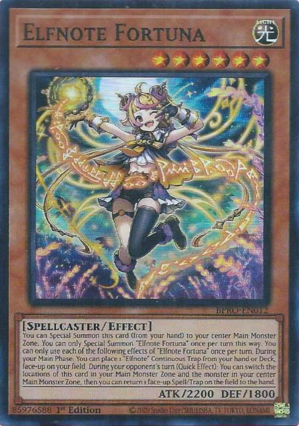 Elfnote Fortuna (BPRO-EN012) [Super Rare] - Yu-Gi-Oh!