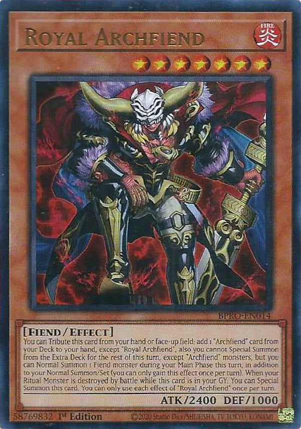Royal Archfiend [BPRO-EN014] Ultra Rare - Yu-Gi-Oh!