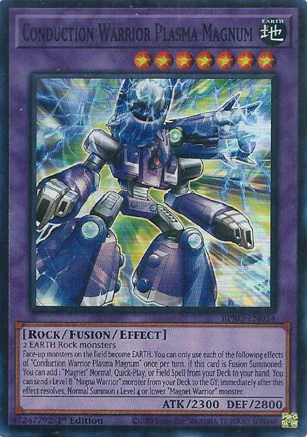 Conduction Warrior Plasma Magnum [BPRO-EN034] Super Rare - Yu-Gi-Oh!
