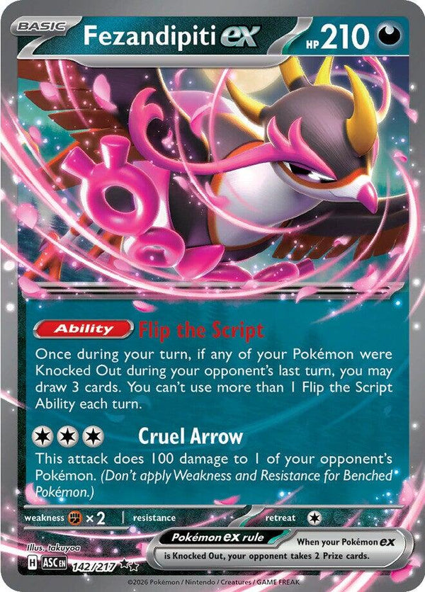 Fezandipiti ex (142/217) [Mega Evolution: Ascended Heroes] - Pokémon