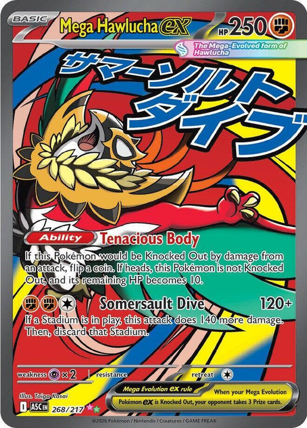 Mega Hawlucha ex - 268/217 (ASC 268/217) - Pokémon
