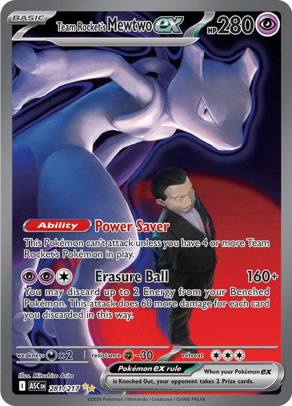 Team Rocket's Mewtwo ex (281/217) [Mega Evolution: Ascended Heroes] - Pokémon