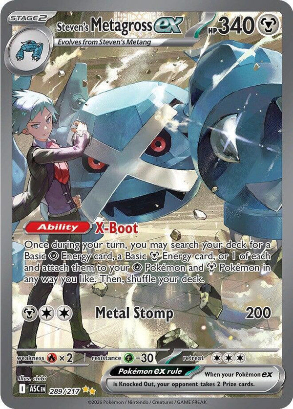 Steven's Metagross ex (ASC 289/217) - Pokémon