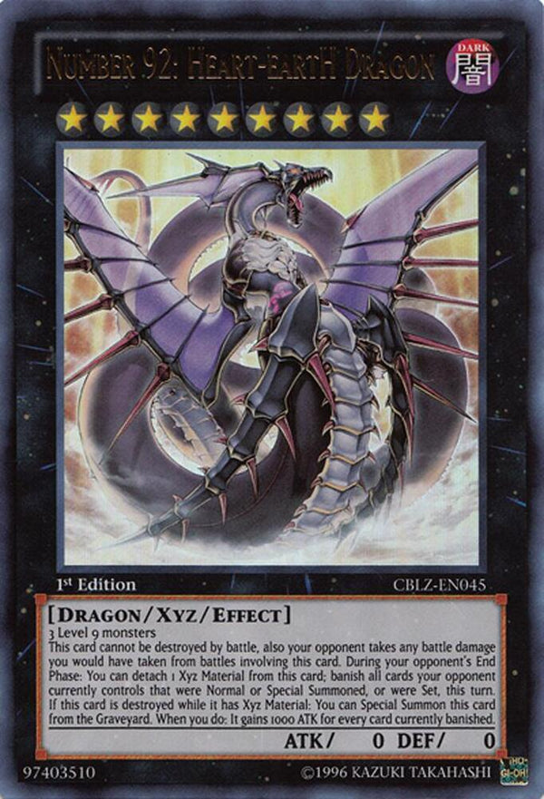 Number 92: Heart-eartH Dragon (CBLZ-EN045) [Ultra Rare] - Yu-Gi-Oh!