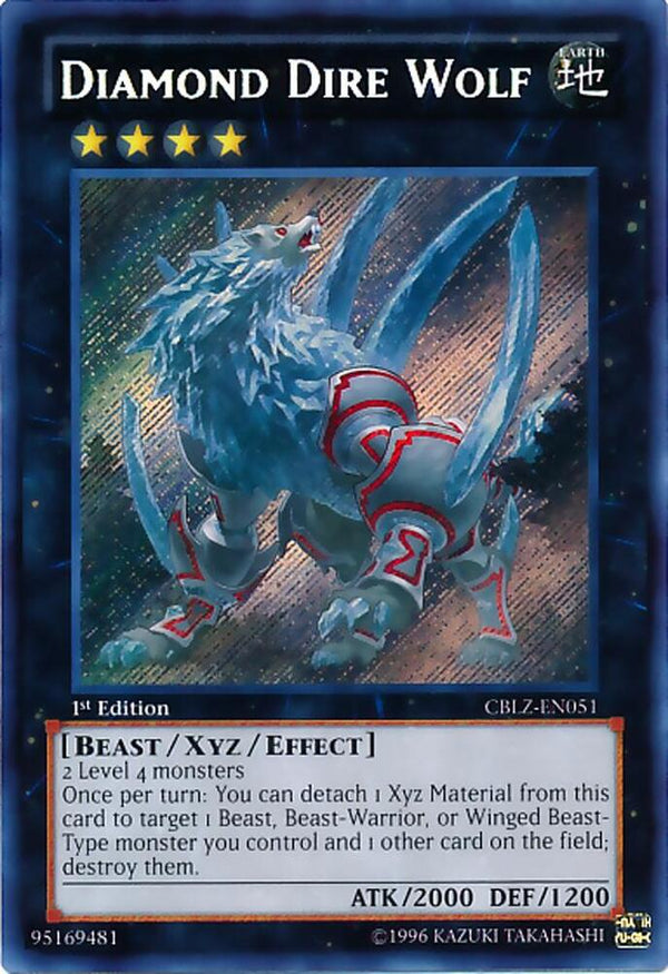 Diamond Dire Wolf (CBLZ-EN051) [Secret Rare] - Yu-Gi-Oh!
