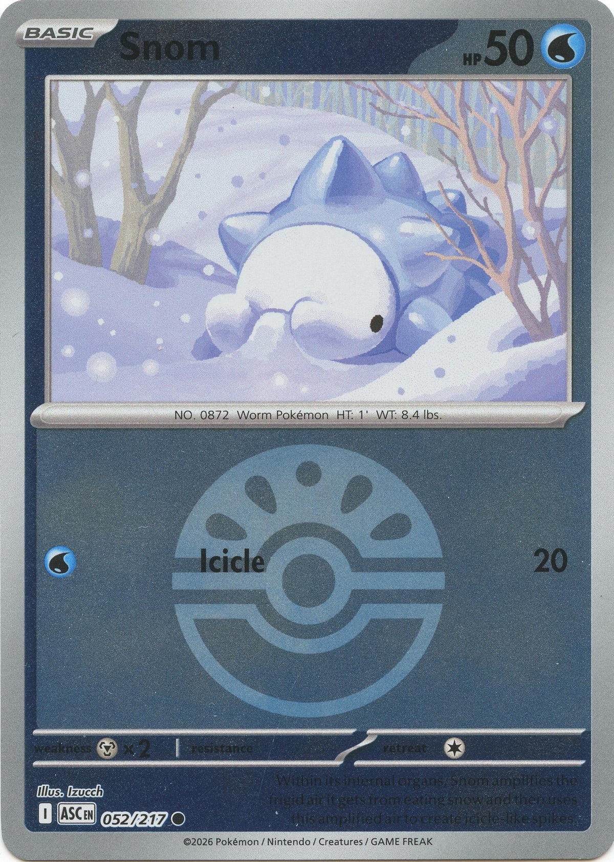 Snom (052/217) (Friend Ball) [Mega Evolution: Ascended Heroes]